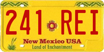 NM license plate 241REI