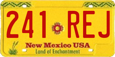 NM license plate 241REJ