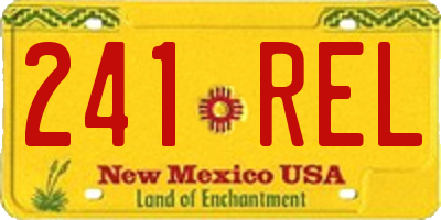 NM license plate 241REL