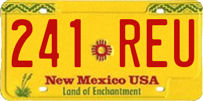 NM license plate 241REU