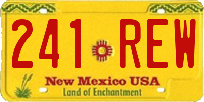 NM license plate 241REW