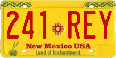 NM license plate 241REY