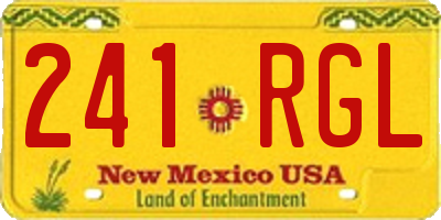 NM license plate 241RGL
