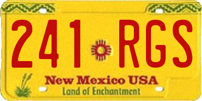 NM license plate 241RGS