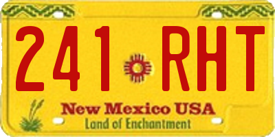 NM license plate 241RHT