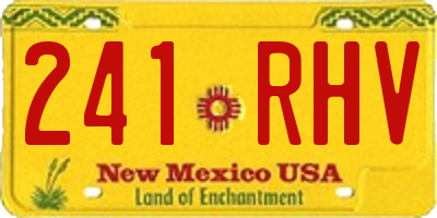 NM license plate 241RHV
