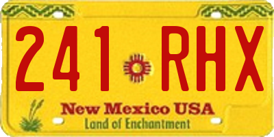 NM license plate 241RHX