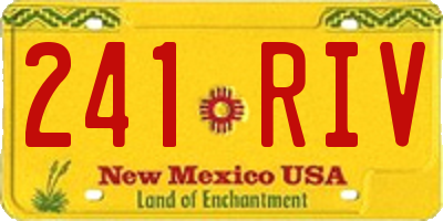 NM license plate 241RIV
