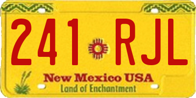 NM license plate 241RJL