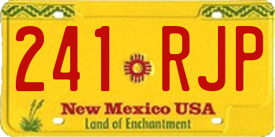 NM license plate 241RJP