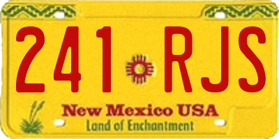 NM license plate 241RJS