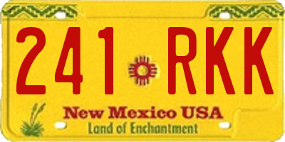 NM license plate 241RKK