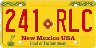 NM license plate 241RLC