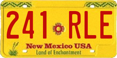 NM license plate 241RLE