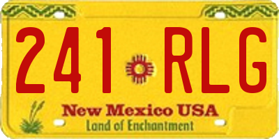 NM license plate 241RLG