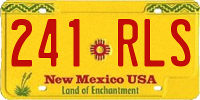NM license plate 241RLS