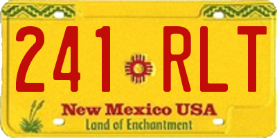 NM license plate 241RLT
