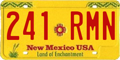 NM license plate 241RMN