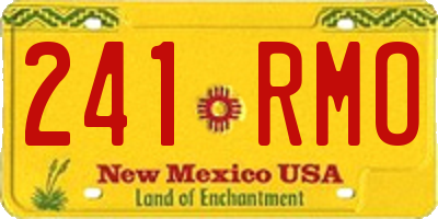 NM license plate 241RMO