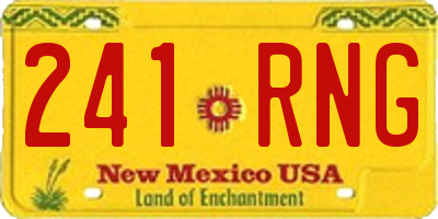 NM license plate 241RNG