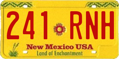 NM license plate 241RNH