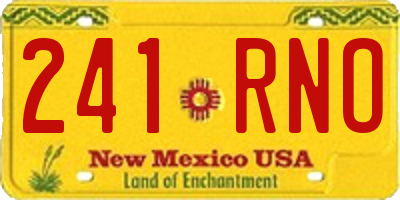 NM license plate 241RNO