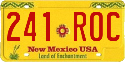 NM license plate 241ROC