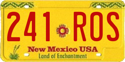 NM license plate 241ROS