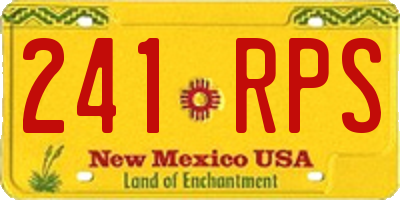 NM license plate 241RPS