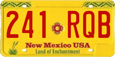 NM license plate 241RQB