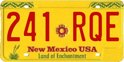 NM license plate 241RQE