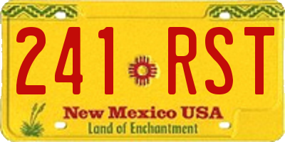 NM license plate 241RST