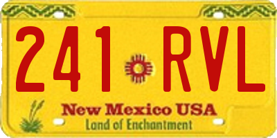 NM license plate 241RVL