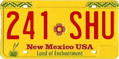 NM license plate 241SHU