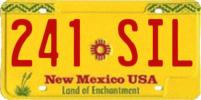 NM license plate 241SIL