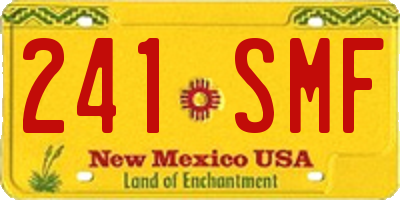 NM license plate 241SMF