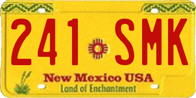 NM license plate 241SMK
