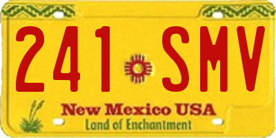 NM license plate 241SMV