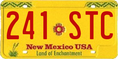 NM license plate 241STC