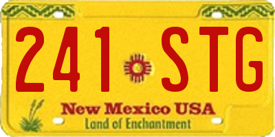 NM license plate 241STG
