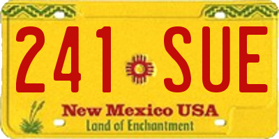 NM license plate 241SUE