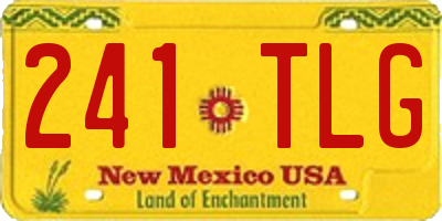 NM license plate 241TLG