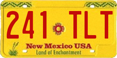 NM license plate 241TLT
