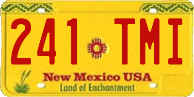 NM license plate 241TMI