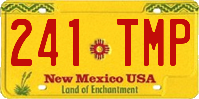 NM license plate 241TMP