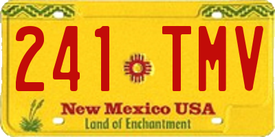 NM license plate 241TMV