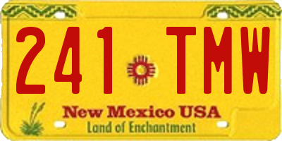 NM license plate 241TMW