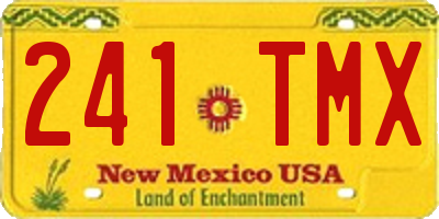 NM license plate 241TMX