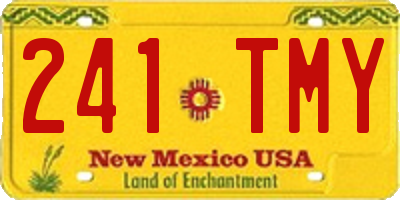 NM license plate 241TMY