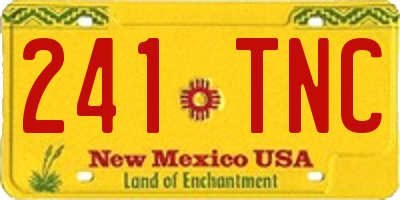 NM license plate 241TNC
